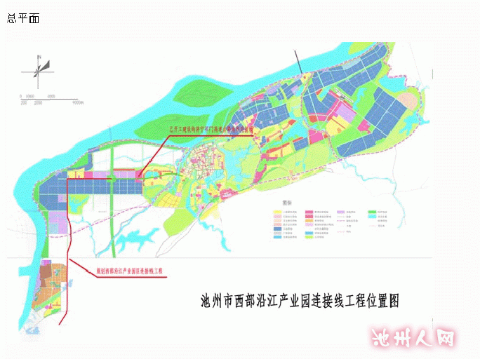 池州市西部沿江产业园连接线工程位置图.gif