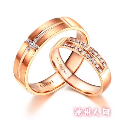 真爱一生系列 纯美—18K金 克徕帝情侣对戒