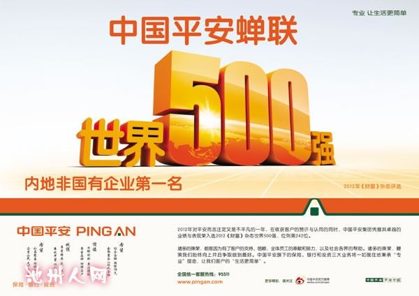 【中国平安产险】招聘综合金融职业经理人 - 求