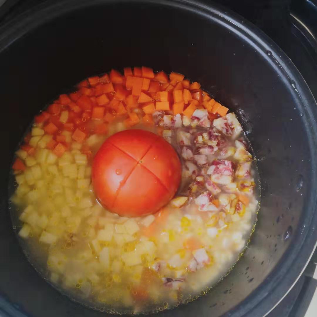少了青豆的饭