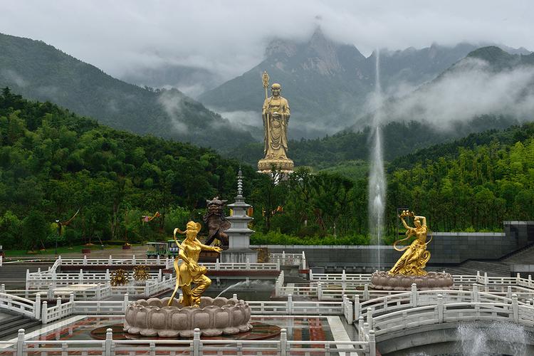 夏日清新|邂逅清凉模式下的九华山大愿文化园