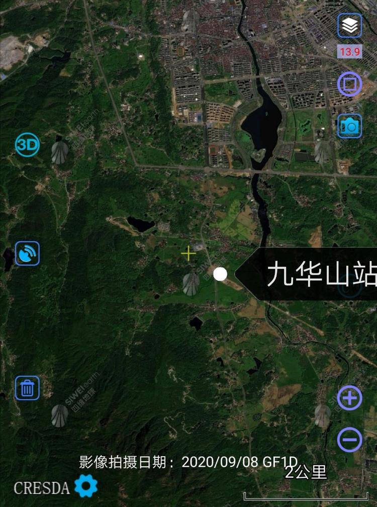 从卫星地图看,池黄高铁池州站至青阳境内已全线开工