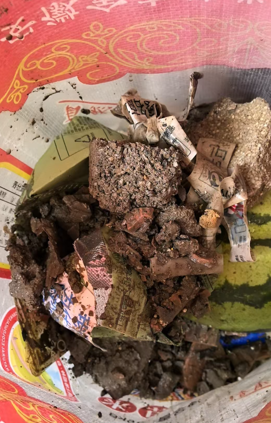 清理出的垃圾