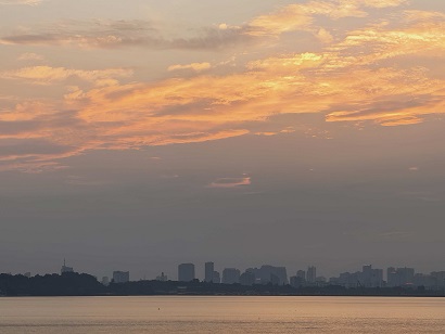 没有拍下落日