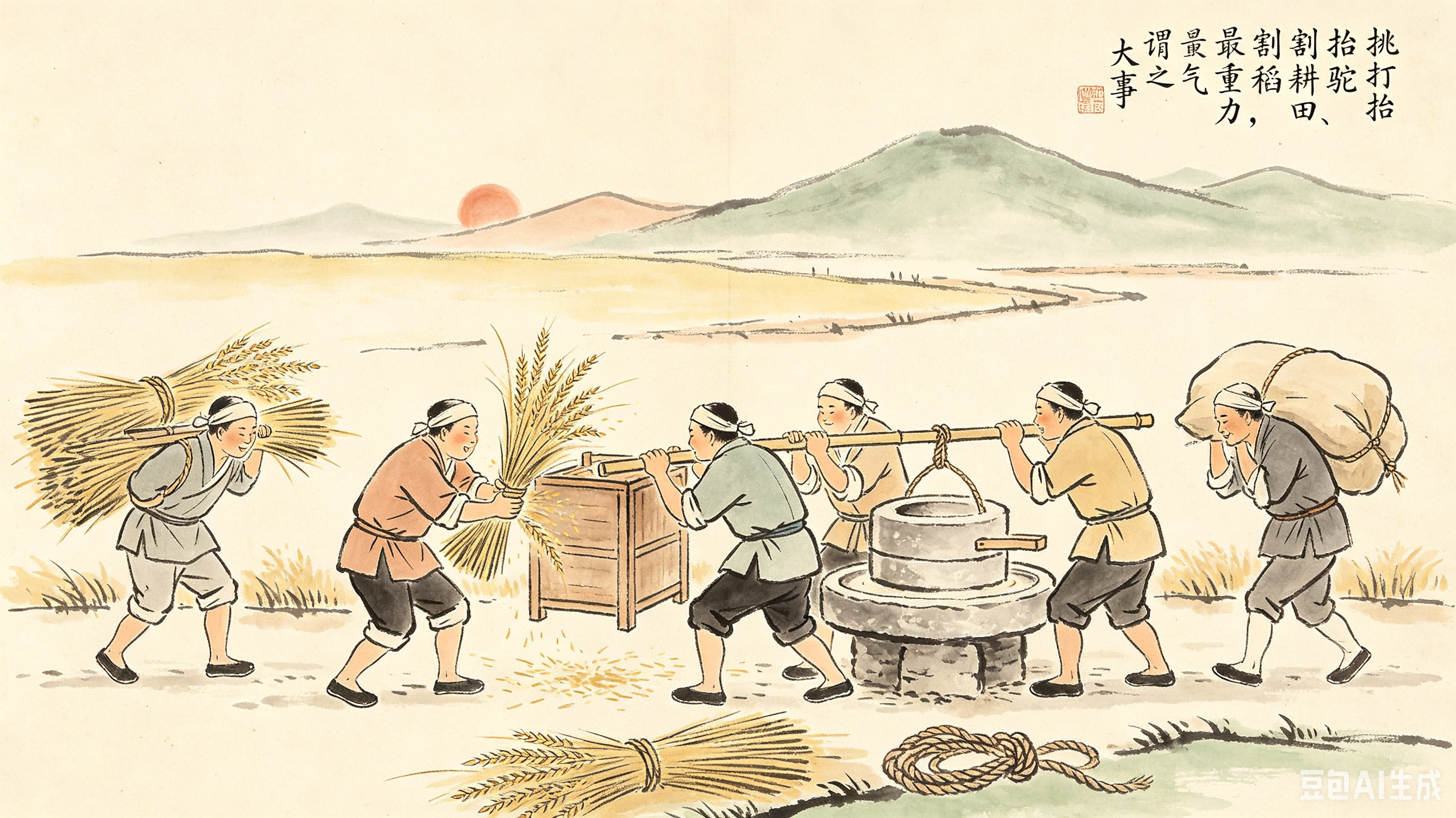 手绘民国课本风格插画 (1).png
