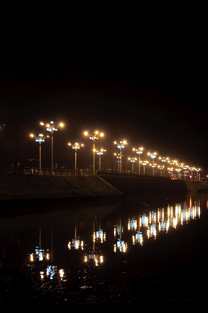 回家了 来几张家乡的夜景--无为状元桥