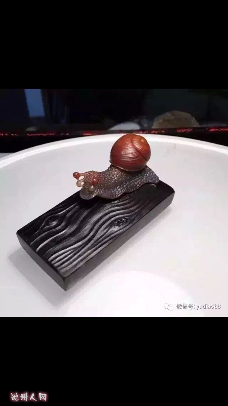 玉雕蜗牛欣赏