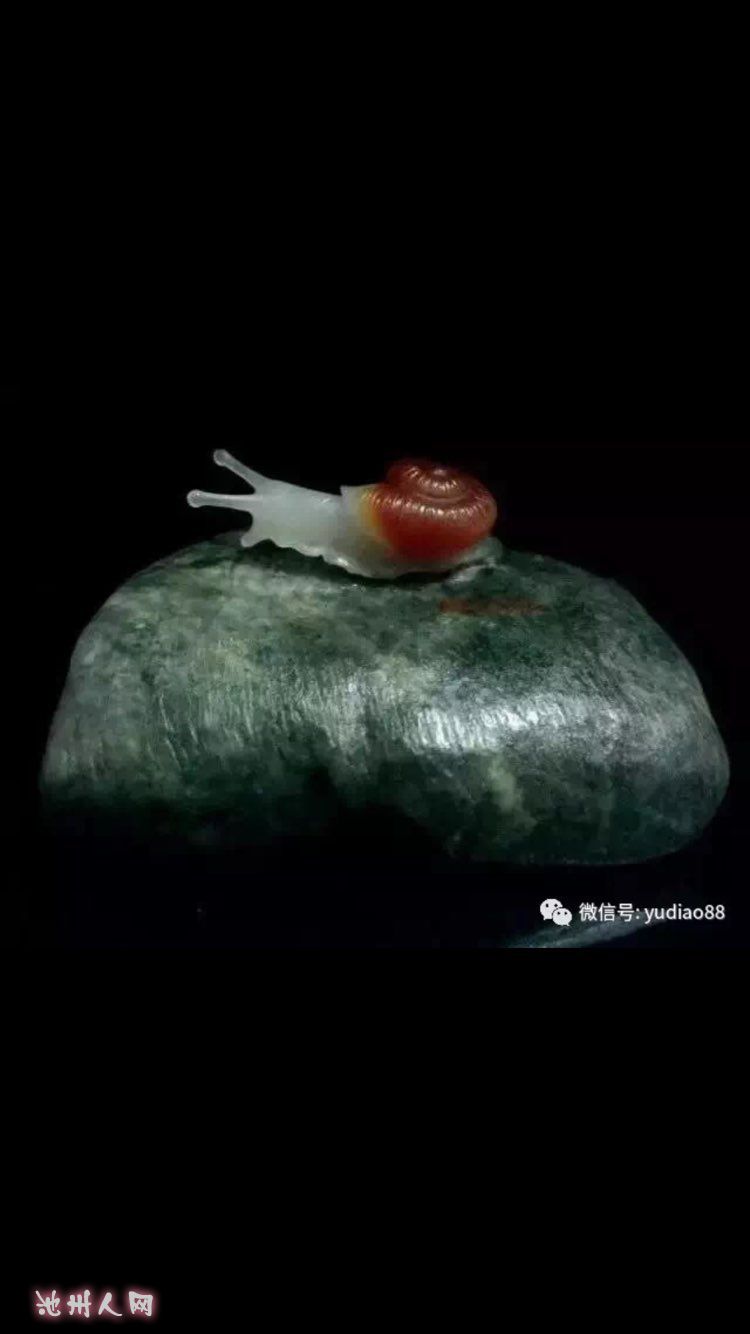 玉雕蜗牛欣赏