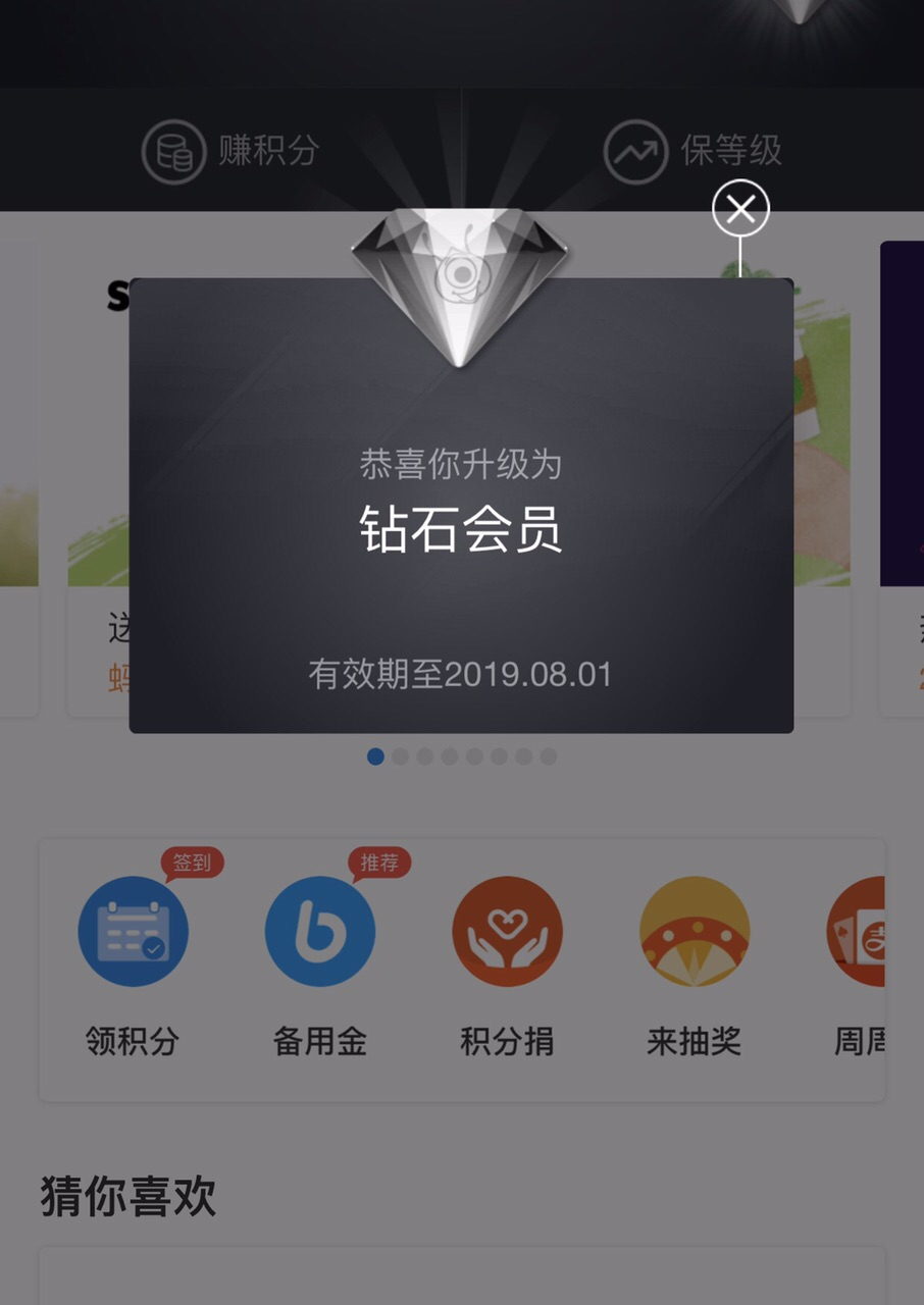 支付宝钻石会员池州有多少人啊!