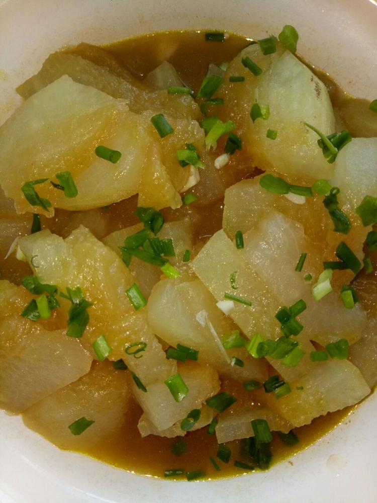 晒中餐:冬瓜,山芋爪,青椒鸡蛋,清蒸茄子,清爽又下饭