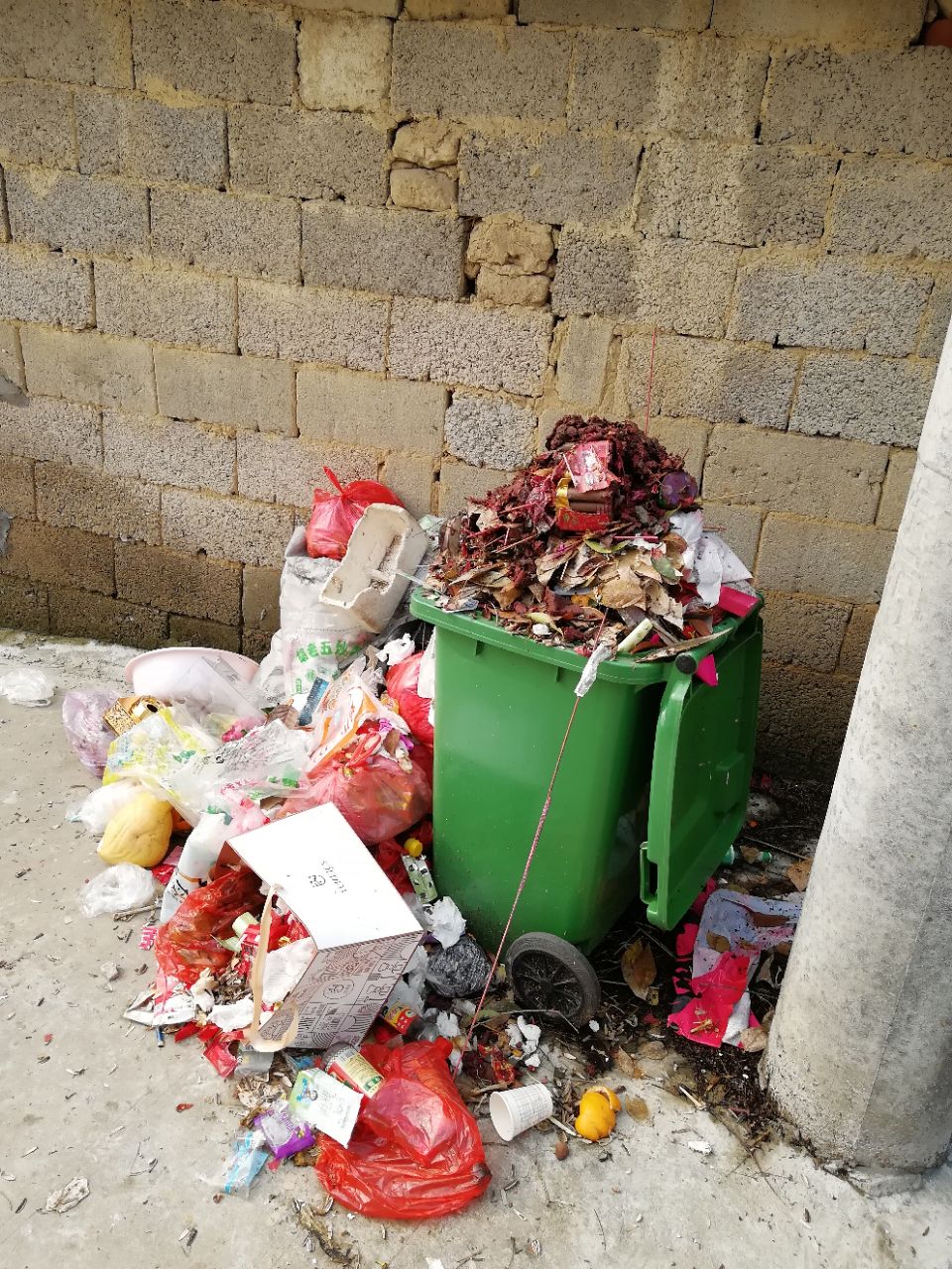 连续好多天了,垃圾成堆,腐烂恶臭味,应该重视一下乡村的环保问题.